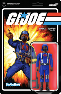 G.I. JOE REACTION FIGURES WAVE 1 - COBRA TROOPER Y-BACK (BROWN)