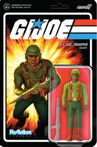 GREEN SHIRTS (BROWN) G.I. JOE REACTION FIGURES WAVE 1 -