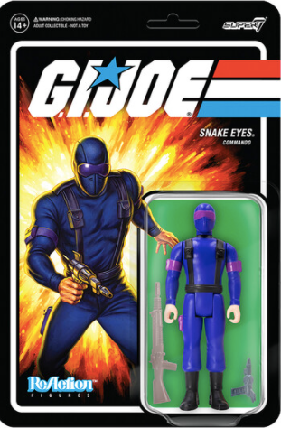 G.I. JOE REACTION FIGURES WAVE 1 - SNAKE EYES (RAH)